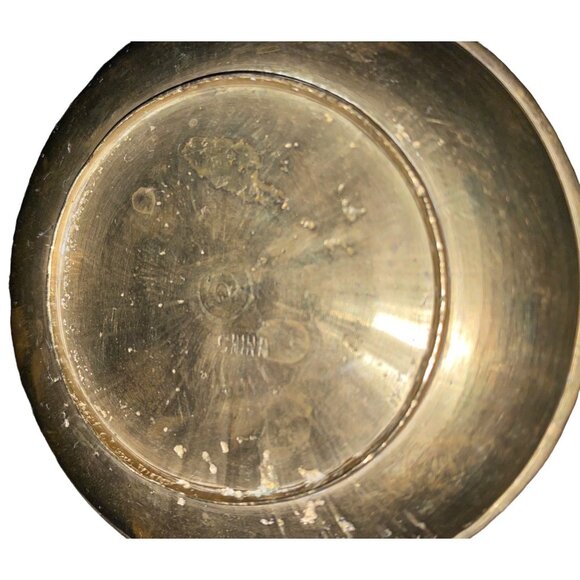 Brass Decorative Incense Bowl Ashtray & Bell Stand - Picture 14 of 16
